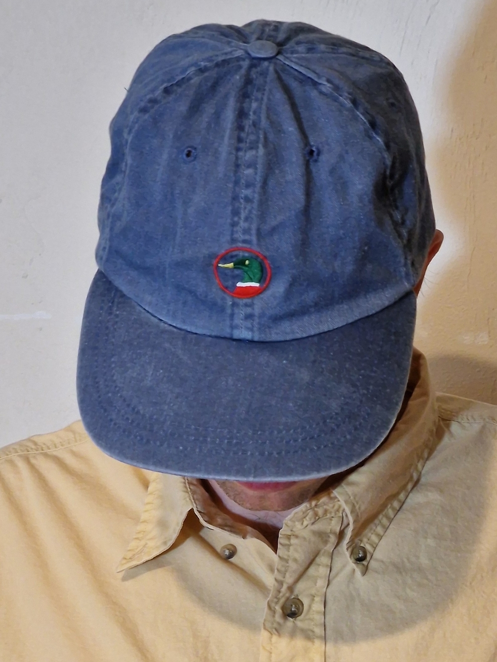 Vintage Men's Washed Navy Duck Head Baseball Cap